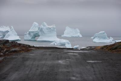 icebergs at the end of the road