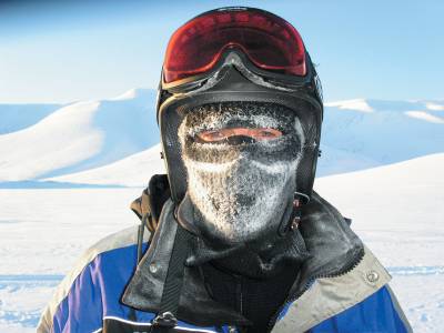 portrait in Arctic gear