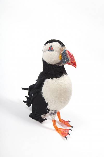 knitted puffin